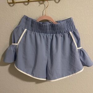 Light Blue Women's Athletic Shorts